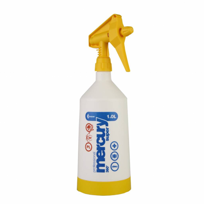 MERKURY PRO+, опрыскиватель ручной ph 3-8, Kwazar (1 л., желтый)